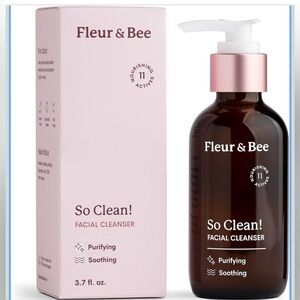 NEW SEALED FLEUR & BEE Face Wash | 100% Vegan & Cruelty Free